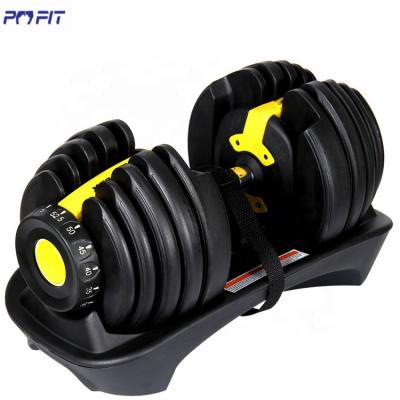 China Unified Weight Workout Equipment Dumbbell Hand Weights 90 Pound Adjustable Dumbbell Dumbbell Mancuernas Set for sale