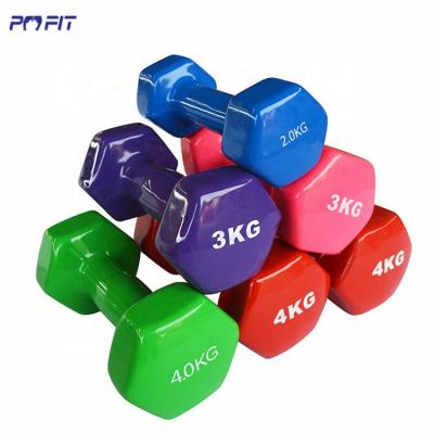 China Yiwu Coated Immersion Dumbbel Exerciser Yoga Dumbbell Exerciser Neoprene Vinyl Yoga Plastic Dumbbell 8lb 10lb 15lb 20lb Yiwu for sale