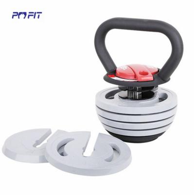 China Cheap Adjustable Weight Lfiting Price Dumbbell Kettle Bell Set 32kg Kettlebell With Plates for sale