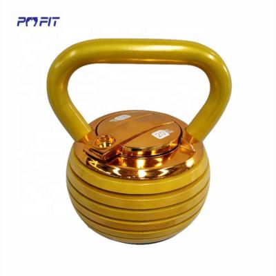 China Bodybuilding Fitness China Manufacturer Dumbbell Kettle Bell Set Gold Handle Adjustable Smart Kettlebell for sale