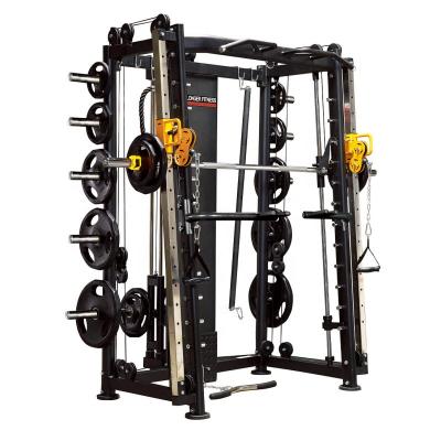 China Multifunctional Portable Workout Gym Trainer Power Cage All In One Blacksmith Machine With Weight Stack for sale