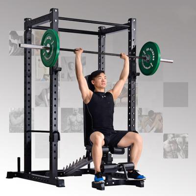 China Multifunctional Gym Rack Muscle Strength Training Stand Set Spotter Arm Squat Weight Bench With Squat Rack for sale