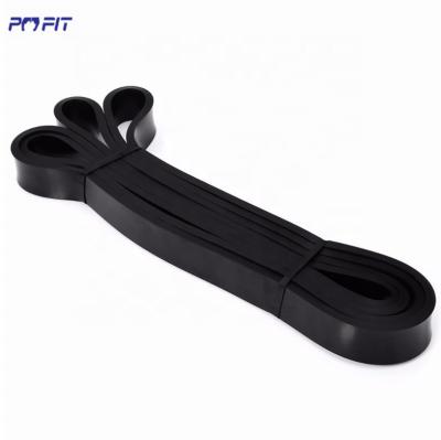 China Custom Color Eco-Friendly High Quality Fitness Latex Band Natural Rubber Resistance Bands Black for sale