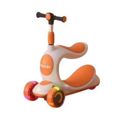 China New Cheap Price Kid Riding Stance With Seat 2 In 1 Toy For Kids 3 Wheel Kick Kids Scooters Good Quality for sale