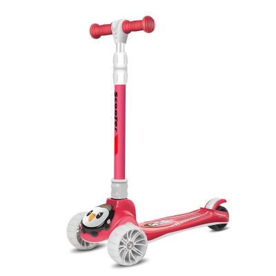 China Durable Portable Child CE Certification With Big 3 Wheels Lightweight Music Rocket Shiny Roller Children Kids Foot Scooters for sale