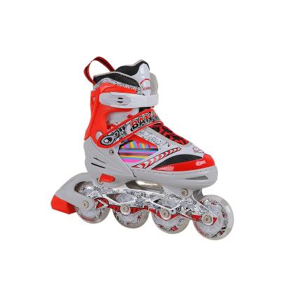 China 2021 Hot Selling Adjustable MESH Flashing Light For Boys Girls Outdoor Use 4 Wheels Multicolor Inline Skates for sale