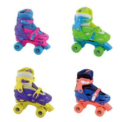 China 2021 Hot Selling Macaron Large Wheels Durable 4 Wheels Adjustable Portable Colorful Red / Blue / Pink Suitable For Beginners Roller Skate for sale