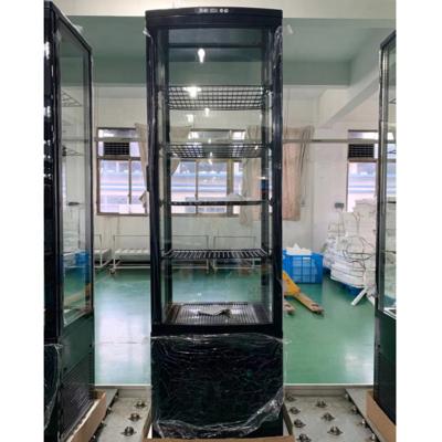 China Single-Temperature New Arrival Upright Four Sides Glass Display Beverage Cooler Cabinet XC-238L for sale