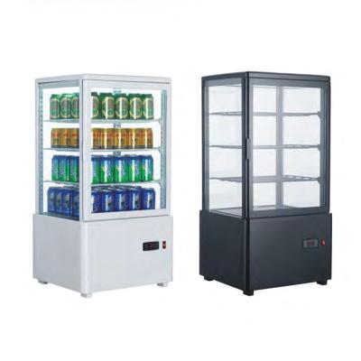 China Single-Temperature Vertical Large Capacity Glass Door Beverage Freezer For Commercial Use XC-68L for sale