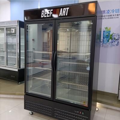 China COMPRESSOR hot selling items flesh freezers display beef cabinet fresh meat refrigerator showcase BF-1000M2W for sale