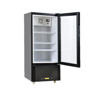 China 2021 Single-temperature model refrigerator pull-out economic type refrigerator freezer display cabinet glass vertical aluminum type for sale