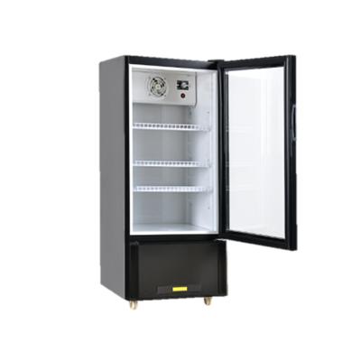 China LC-200NB Single-temperature Food Door Beverage Refrigerator Glass Display Cabinet for sale