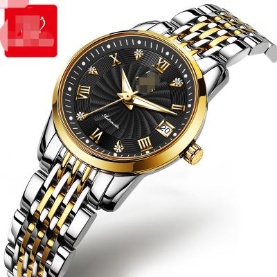 China Day/Date 6630 Top Brand Luxury Bracelet Lady Gold Watch Week Date Luminous Waterproof Watch Ladies mechanical watches for sale