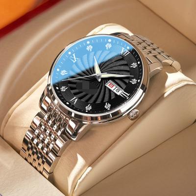 China Auto Date Wholesale Amazon Hot Models Business Men's Wrist Watch Waterproof Gold Men's Watch Classic Stainless Steel Fashion Watches for sale