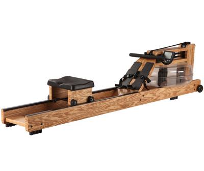 China Gym Fitness Equipment Water Rower Rowing Machine With Monitor Water Rower Wooden Classic Rowing Machine 209*56.5*51cm for sale