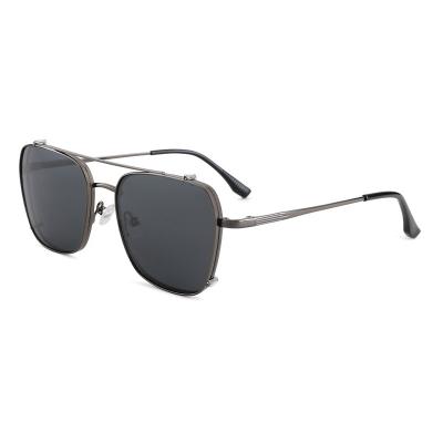 China Hot Selling Lunettes De Soleil Shades Gafas Flip Up Sun GlassesMetal Solaire Sunglass For Women And Man for sale