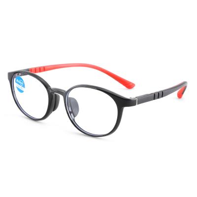 China YC 2022 Hot sale round TR90 kids blue light filter glasses custom logo blue light blocking glasses for children for sale