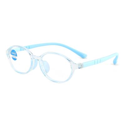 Cina YC 2022 fashion kids blue light blocking glasses TR90 anti blue light glasses transparent children eyewear in vendita