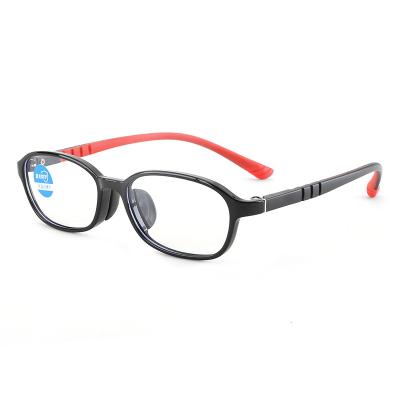 China YC Fashion red black TR90 optical frames free custom logo print kids eyewear for sale