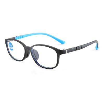 China YC HOT selling healthy soft students glasses frames blue full rim TR90 eyewear for kids for sale