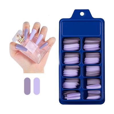 China 2021 Design Nail Products Artificial Nails Press On Colorful Fake Nails Tips for sale