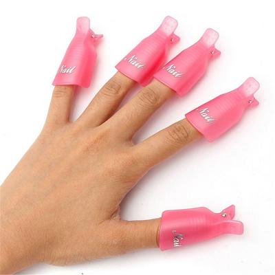 China Nail Gel Poish Removal 10pcs Gel Polish Remover Clip Gel Polish Soak Off Silicone Clip Gel Polish Remover for sale