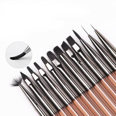 China NAIL Wholesale Fashion Paint Set Brush Hot Sale Nail Art Brush For Nails Customize for sale