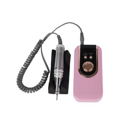 China 35000RPM Cordless Electric Nail Drill Machine Gel Nail Art Polisher Tools Electric Nail Rechargeable Portable Folder for sale