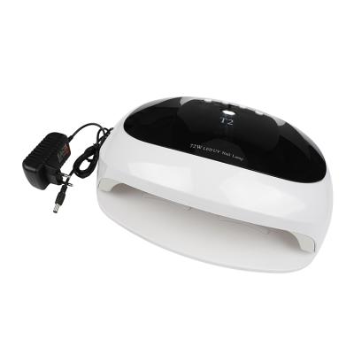 China Nail Art Salon 72W Two Hands LED Nail Lamp Profession 4-Speed ​​UV Nail Lamp UV Lamp Two for sale