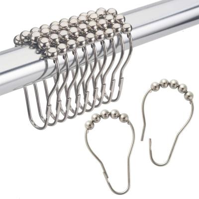 China Wholesale Modern Shower Curtain Hooks, Shower Curtain Hook Stainless Steel, Bathroom Curtain Hooks for sale