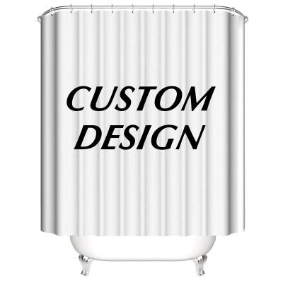 China Wholesale Modern Custom Design Digital Print Shower Curtain, Custom Shower Curtain, Custom Print Shower Curtain for sale