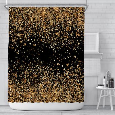 China Wholesale Modern Custom Design Available Digital Printing Waterproof Bathroom Shower Curtain for sale