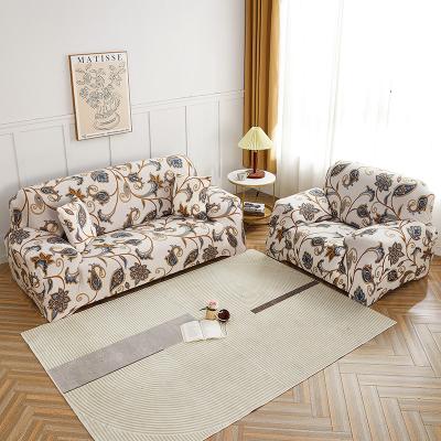 China Wholesale Stretch Slipcover Knit Sofa Cover Elastic Stretch Sofa Cover Set for sale