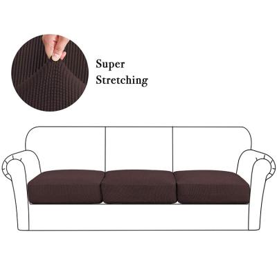 China Wholesale Stretch Sofa Seat Covers, Elastic Stretch Seat Covers For Sofas, Sofa Seat Cushion Cover for sale