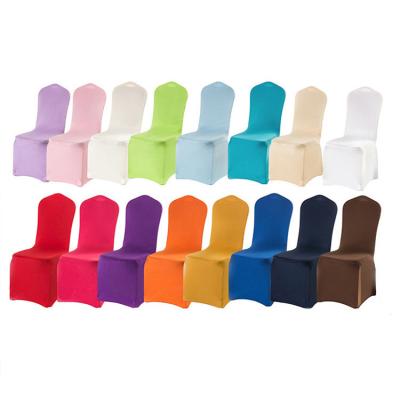 China Wholesale Polyester Elastic Spandex Spandex Stretch Chair Cover Banquet Elastic Chair Cover Wedding Party Chair Covers for sale