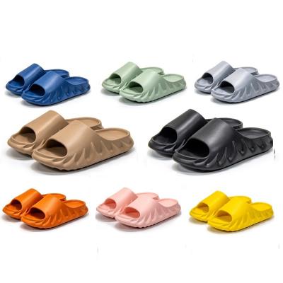 China Trend New Fashion Comfy Yeezy Inspired Slides Wholesale, China Factory Custom Eva Men's Slippers With Logo for sale