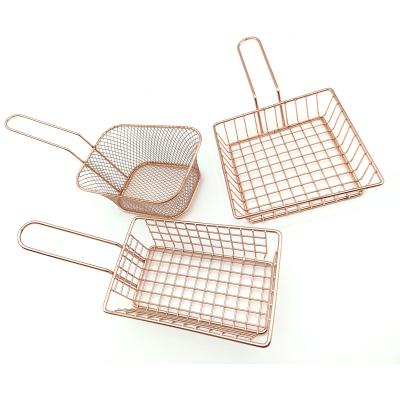 China Viable Hot Sale French Fries Basket Rack, French Fries Rack, Stainless Steel Fried Food Table Serving for sale