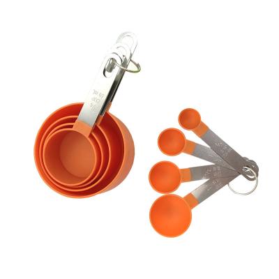 China Sustainable Kitchen High Quality Handles Measure Stainless Steel Measuring Cups And Spoons Set With Food Scale for sale