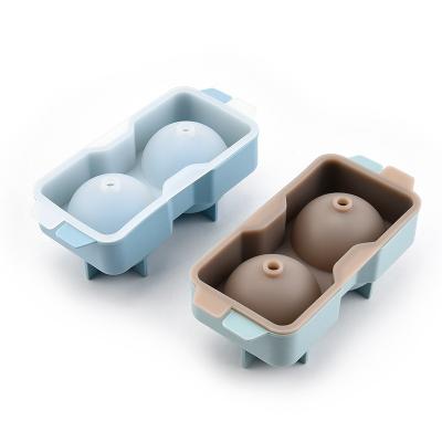 China Sustainable Reusable Easy Free Round Ice Ball Maker Silicone Ice Ball Mold Big Free BPA Free for sale