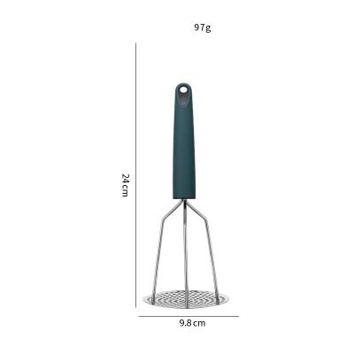 China Best Selling Stock Market Stainless Steel Potato Masher Potato Masher and Crusher Fruit Vegetable Tools Potato Masher for sale