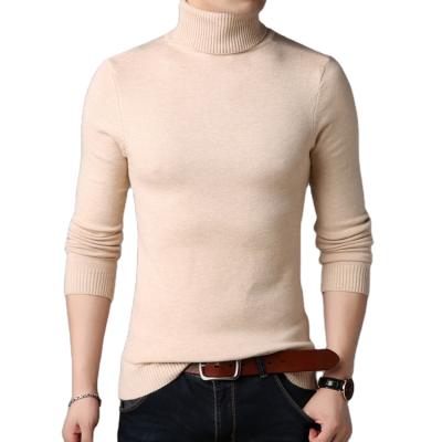 China Winter Cotton O-Neck Pullover Breathable Comfortable Oversized Crew Neck Men's High Neck Sweater for sale