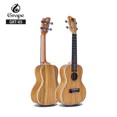 China Chinese Cheap Price Satin Zebra Ukulele Wood Ukulele Tenor Finish for sale