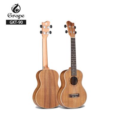 China Vines music 26 inch tenor koa ukulele economic small guitar mahogany neck for sale