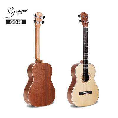 China Satin Finish Ukulele Custom Logo Wooden Baritone 30inch Ukulele for sale