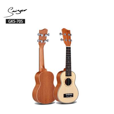 China Cheap Satin Finish Ukulele China Wholesale Pineapple Ukulele Kit With Ukulele Pickup for sale