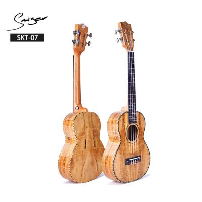 China High Gloss Finish Ukulele New Arrival Customized OEM Spalted Maple Ukulele for sale