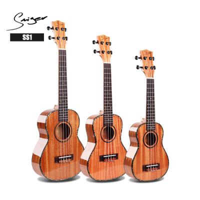 China High Quality Economic Solid Ukulele Mahogany Wood Ukulele High Gloss Finish With Wholesale Price for sale