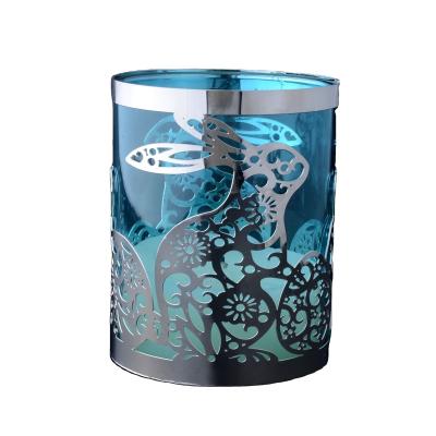 China Empty Home Decoration Container For Candles Custom Logo Candle Jars Home Decoration In Vogue Style Fairy Cartoon Etching Daily Polish for sale