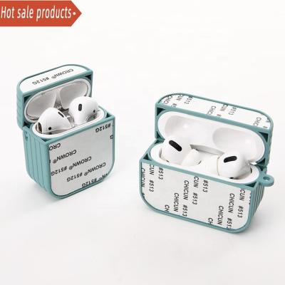 China Wholesale White Dustproof Shockproof Waterproof Logo Case For Apple Airpod Pro Sublimation Earphone Cover Customization For Airpods Sublimation Case Silicone for sale