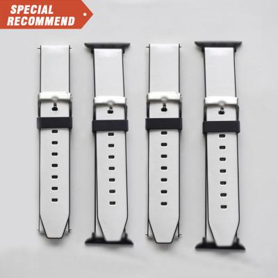 China Apple Straps Watch Band Strap Silicone Laser Sublimation Free Shipping UV Printing For Apple Watch iWatch Series 7 Series 40mm 44mm for sale